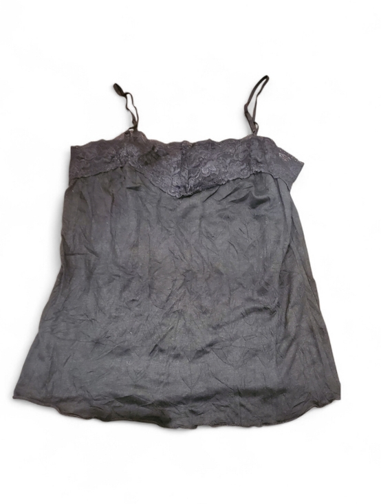 Eyeshadow Tops - Eyeshadow Black Lace-Trim Camisole Large